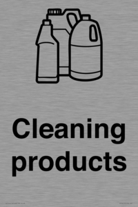 Dementia Cleaning products sign
